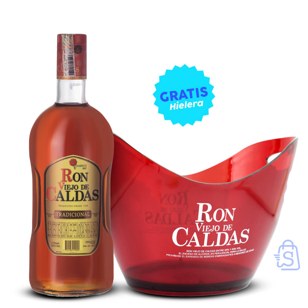 701009 Ron Viejo de Caldas Tradicional 1750 ml GRATIS