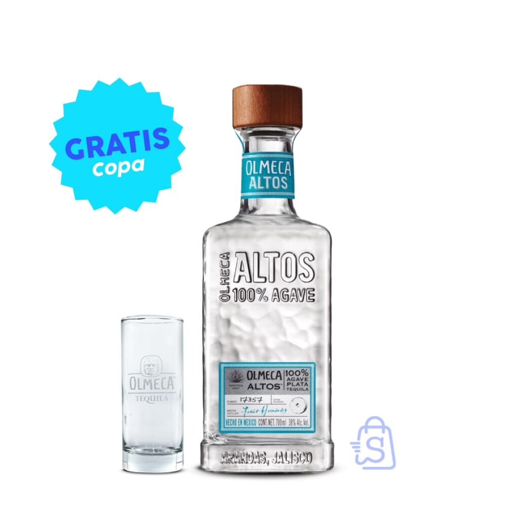 701106 Olmeca Altos Plata 750 ml GRATIS 2 min