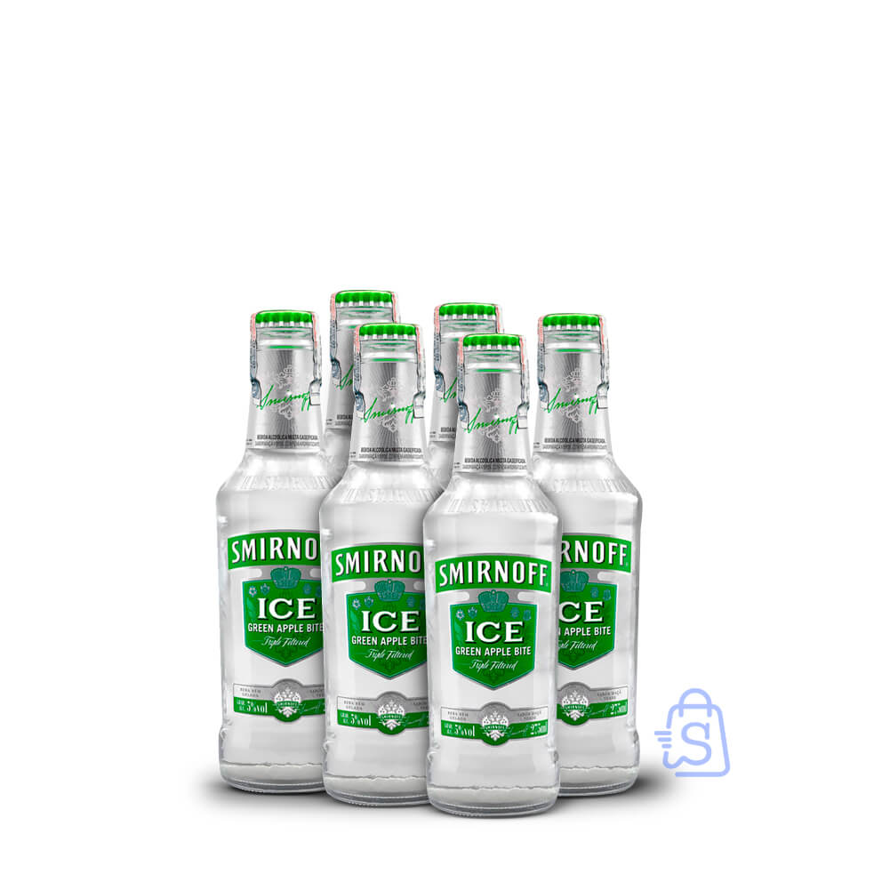 701109 Smirnoff Ice Green Apple Botella 275 ml 6 Pack