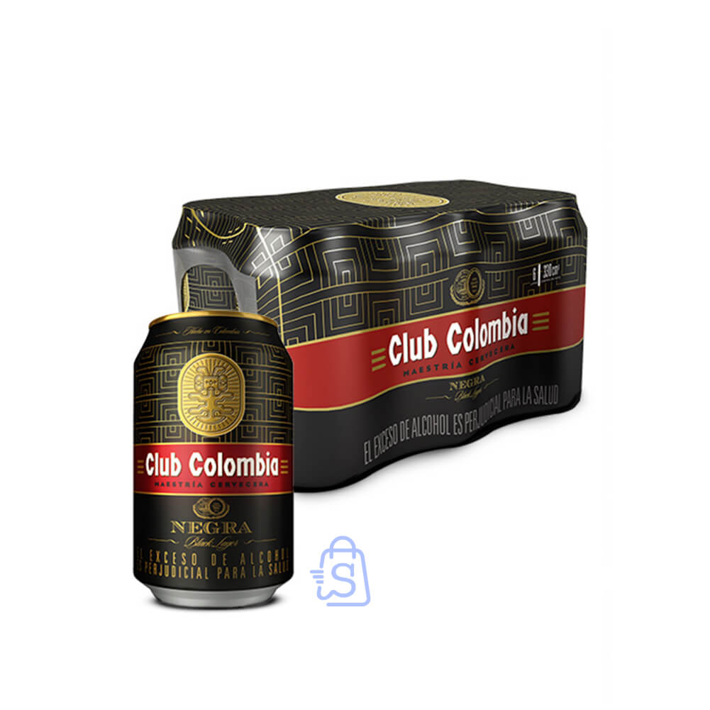 Club Colombia Negra 330 ml Lata 6 pack