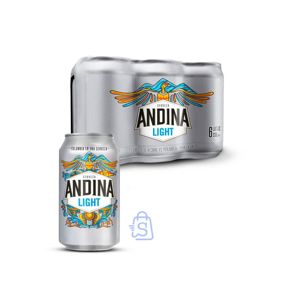 701276 Andina Ligh Lata 355 ml 6 pack