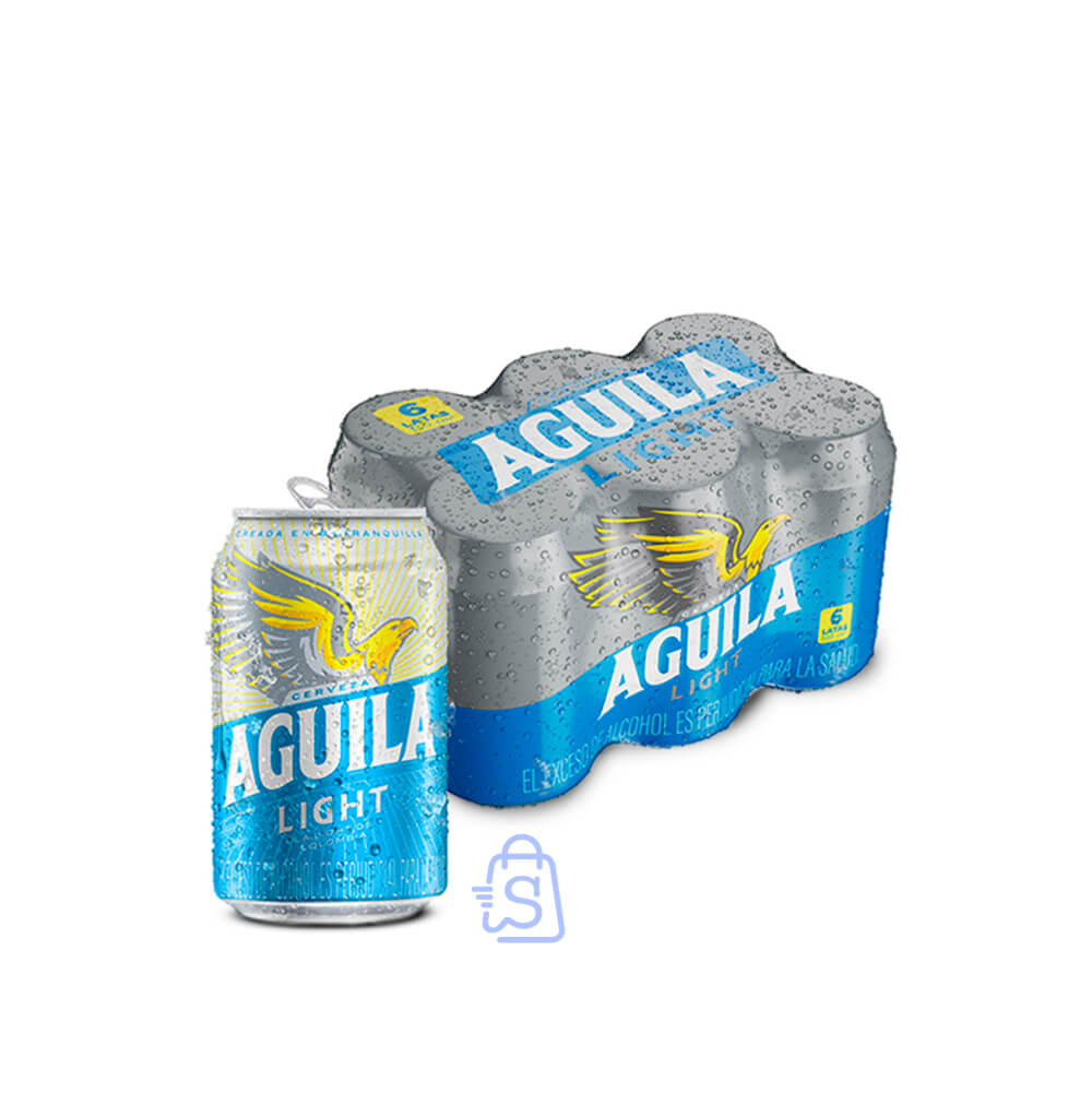 Aguila Light Lata 330 ml 6 pack