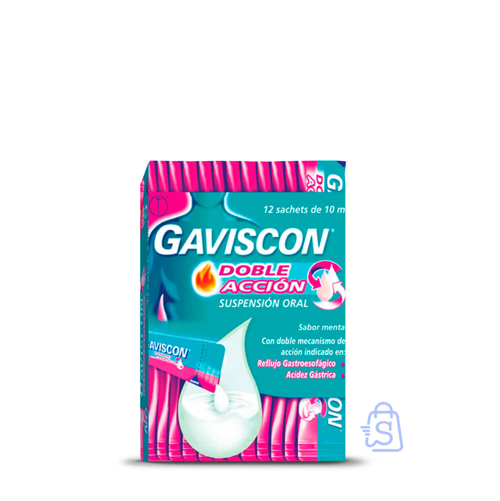 708501 Gaviscon Doble Acción Caja x 12 Sachets