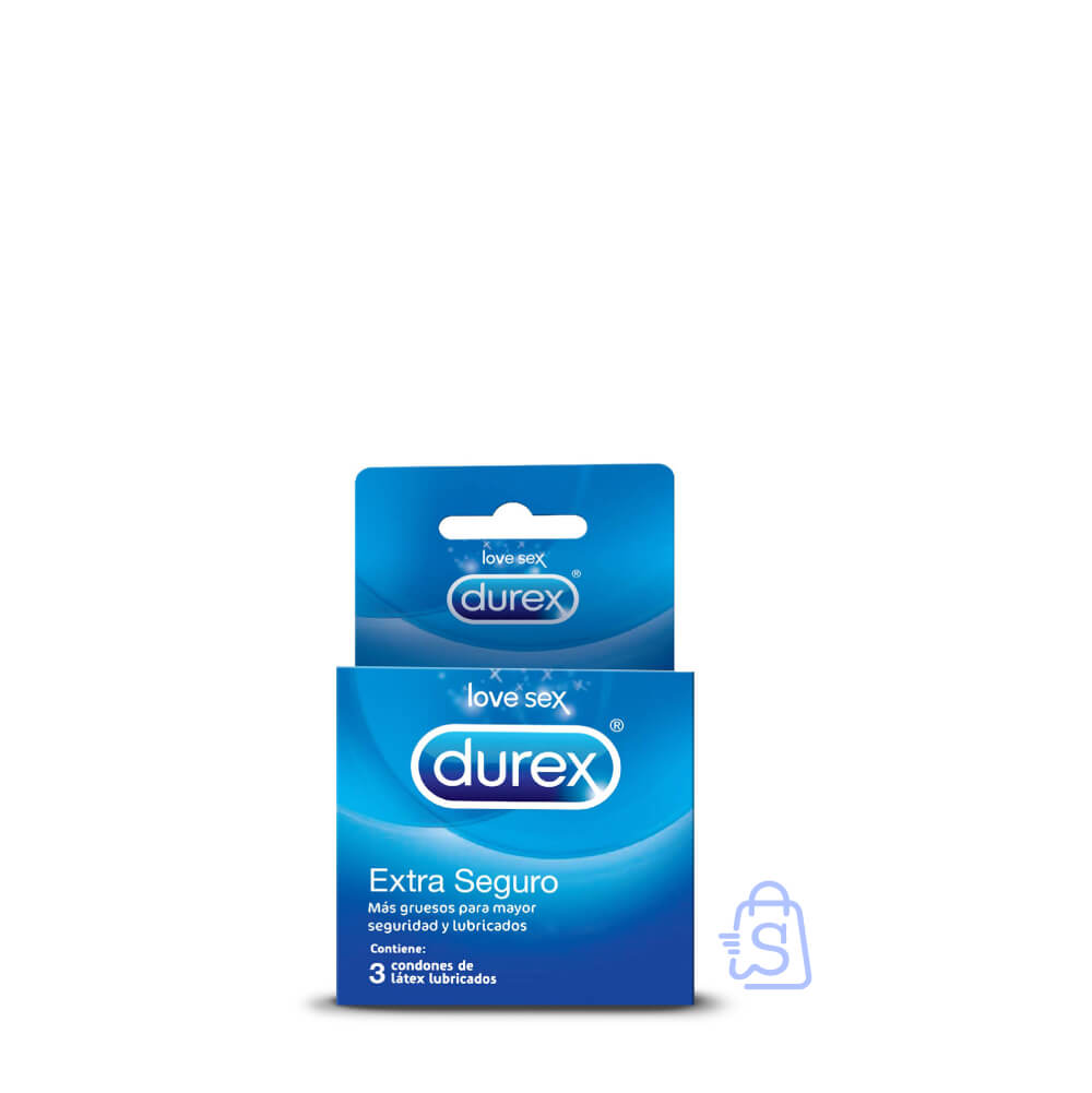 708509 Condones Durex Extra Seguro Caja x 3 und