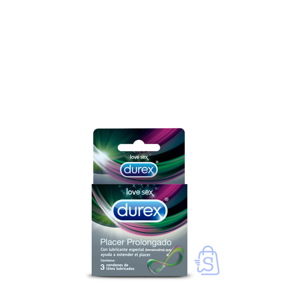 708511 Condones Durex Placer Prolongado Caja x 3 und