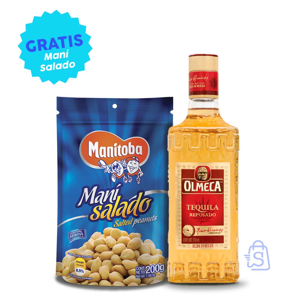 PROMO TEQUILA OLMECA 700 ML GRATIS MANI SALADO 02