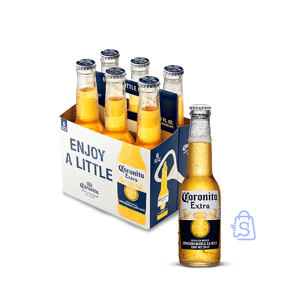 CERVEZA CORONITA BOTELLA 210 ML X 6 UND